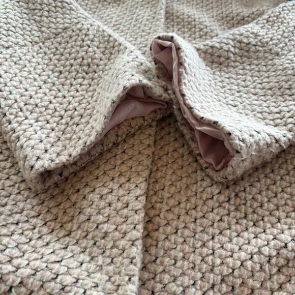 Helene Berman London Pink Black Tweed Coat Academia Classic Mad Men MCM Oversize - Picture 7 of 11